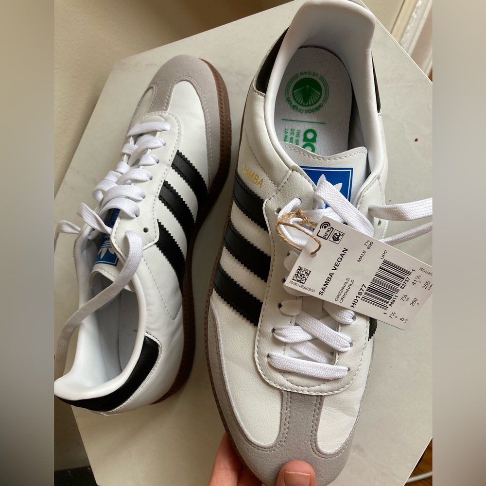 Adidas Samba Vegan/ White/ M8 or W9